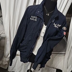 Fred mello race jacket navy blue